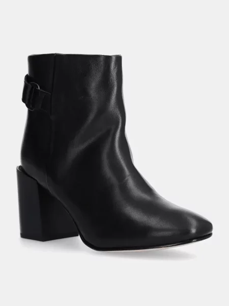 Barbour cizme de piele Piper femei cu drept negru