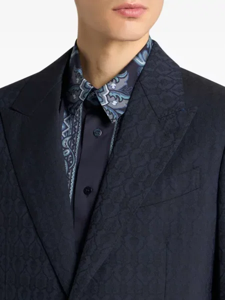 Sacou Etro de lână albastru