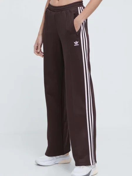 Tepláky adidas Originals hnědé