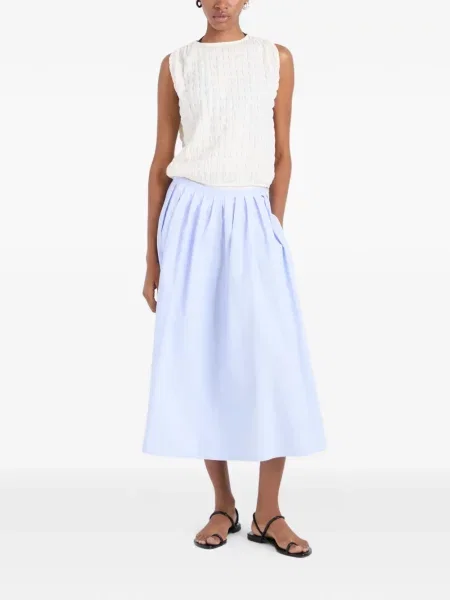 Plisuotas plisuotas sijonas Proenza Schouler White Label balta