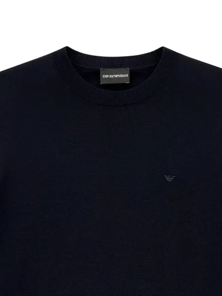 Μάλλινη μικρός μπλούζα Emporio Armani μπλε