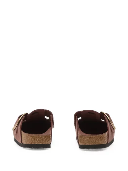 Papuci tip mules Birkenstock cu cataramă roz
