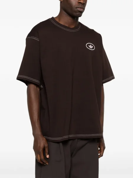 Tricou Adidas cu dungi lung maro