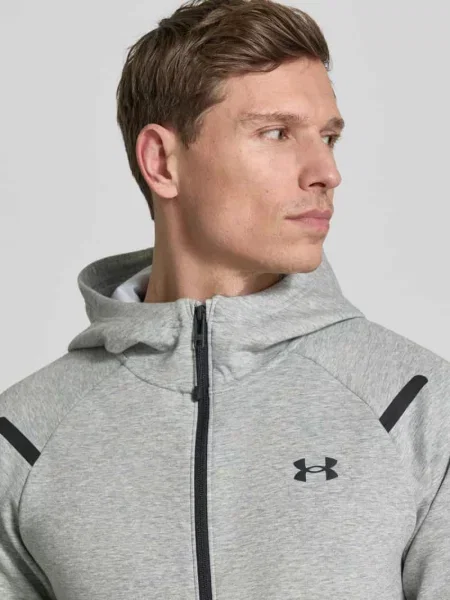 Kurtka krój regular fit z kapturem model Unstoppable' Under Armour szara