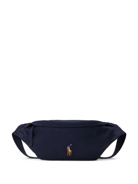 Tricou Polo Ralph Lauren din piele cu broderie în carouri maro