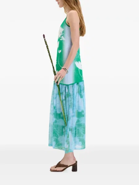 Rochie maxi Ph5 cu imagine verde