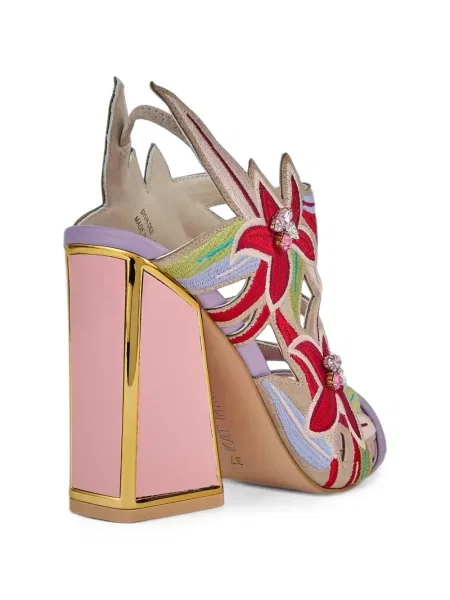 Sandale Kat Maconie cu model floral roz