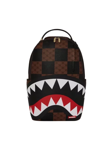 Plecak Sprayground skórzany w kratę