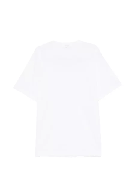 Scurt tricou Norse Projects cu decolteu rotund alb