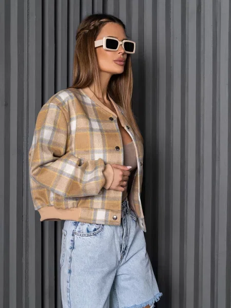 ISSA Plus Бомбер бежевий