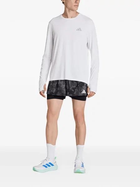 Húzózsinór futó póló Adidas nyomtatás kék