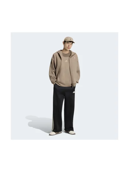 Adidas Pulóver Kit Small Logo Full-Zip Hoodie bézs