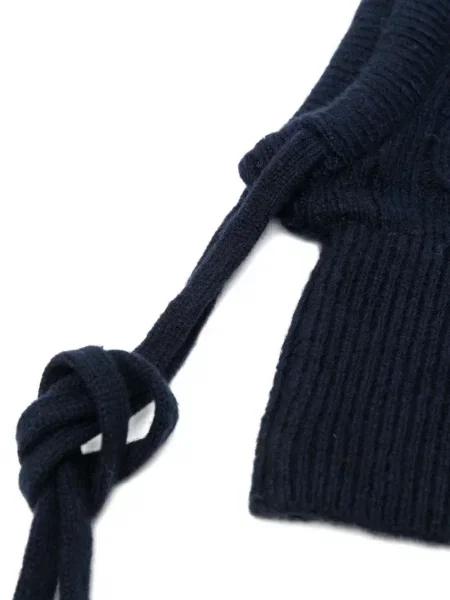 Pletená kostkovaná košile Polo Ralph Lauren s kapucí hnědá