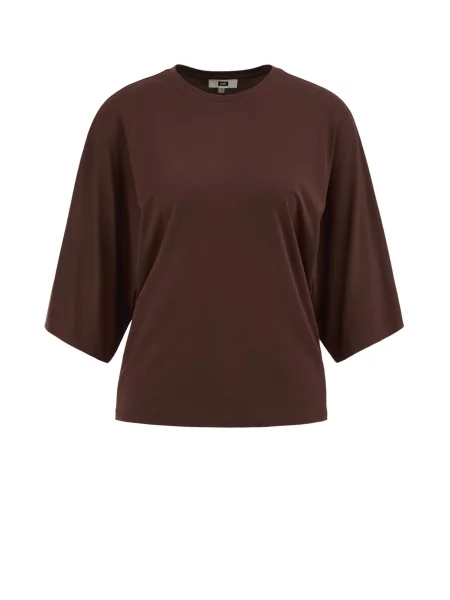 WE Fashion Tricou închis maro