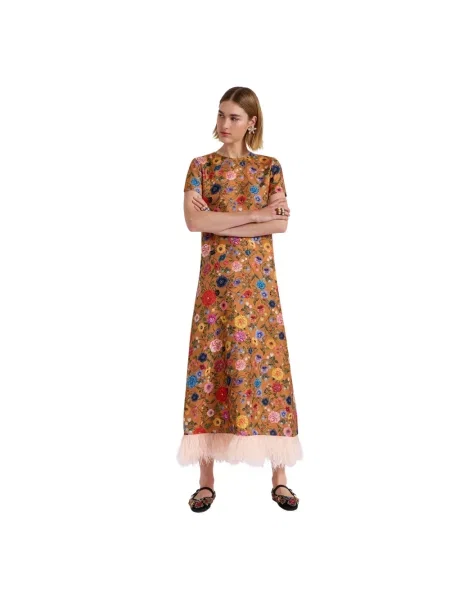 Wielobarwność sukienka La Doublej