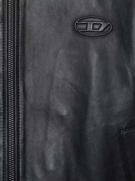 Кожаная куртка Diesel черная
