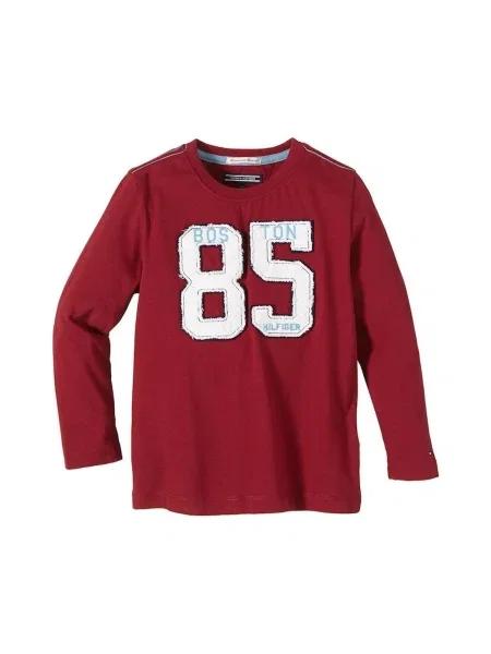 Tricou copii Tommy Hilfiger roșu