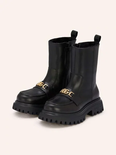Dolce & Gabbana Kozaki schwarz czarne