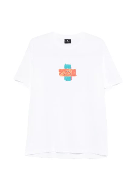 Tricou Ps Paul Smith cu imagine alb