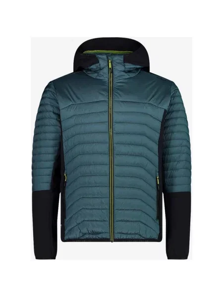 Kurtka CMP Hybrid Fix Hood Granatowy Czysta Czerń 46 niebieska