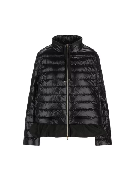 Pikowana kurtka puchowa Herno czarna