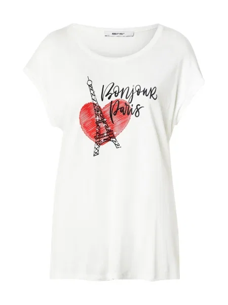 ABOUT YOU Tricou Annika' alb