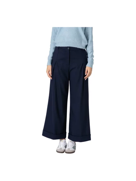 Spodnie Kocca biznesowe niebieskie