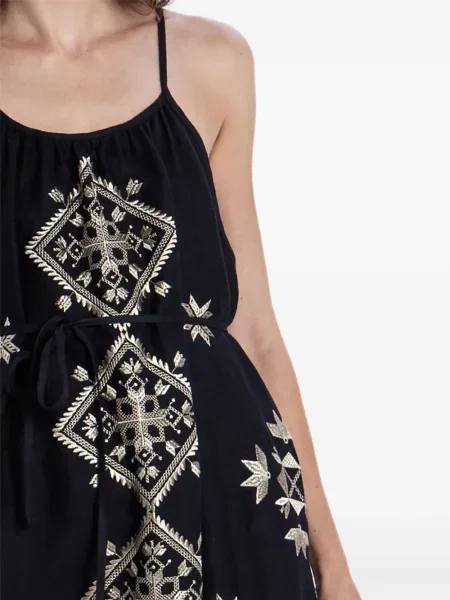 Cu centură rochie Greek Archaic Kori negru