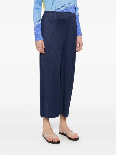 Plisirane hlače Pleats Please Issey Miyake plava