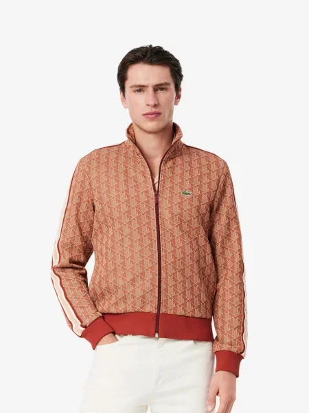 Спортивна кофта Lacoste коричнева
