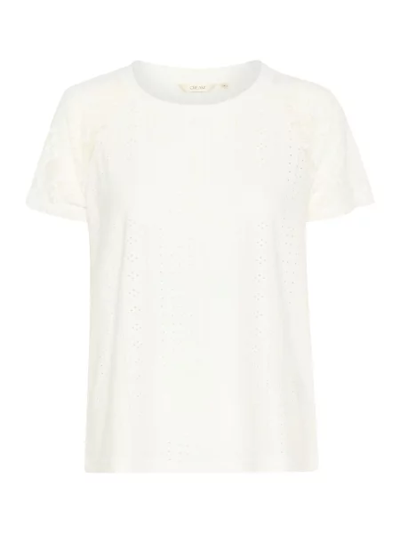 Cream Tricou Lone' alb
