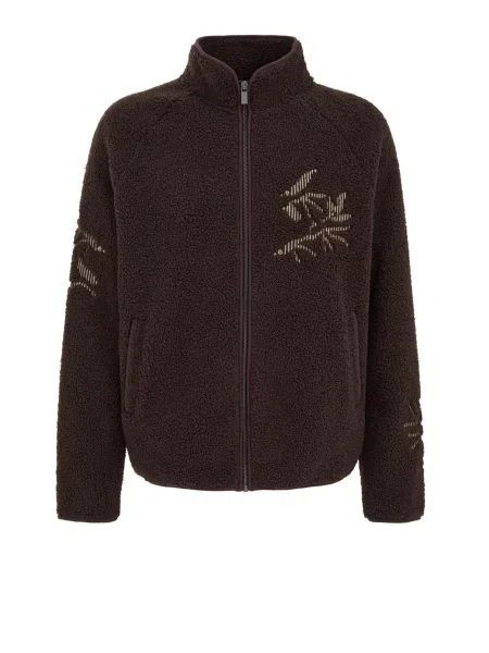 WE Fashion Geacă de primăvară-toamnă maro închis auriu