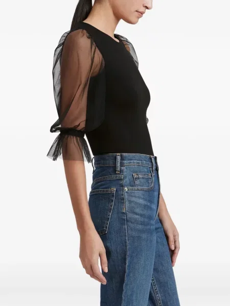 Bluzka Marcella z siateczką czarna