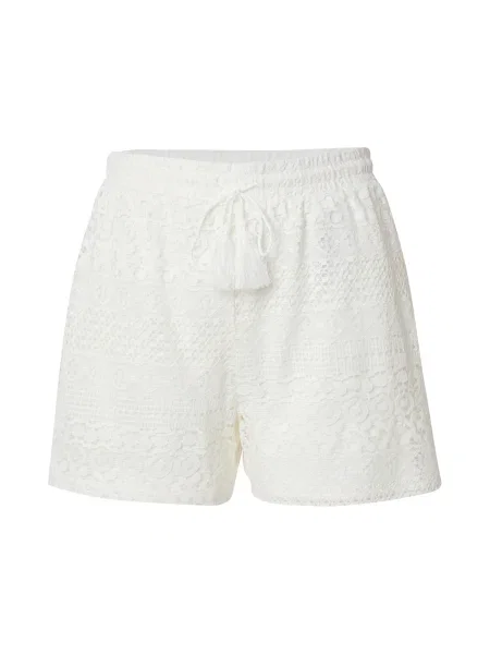 ONLY Pantaloni ONLFILICIA' alb