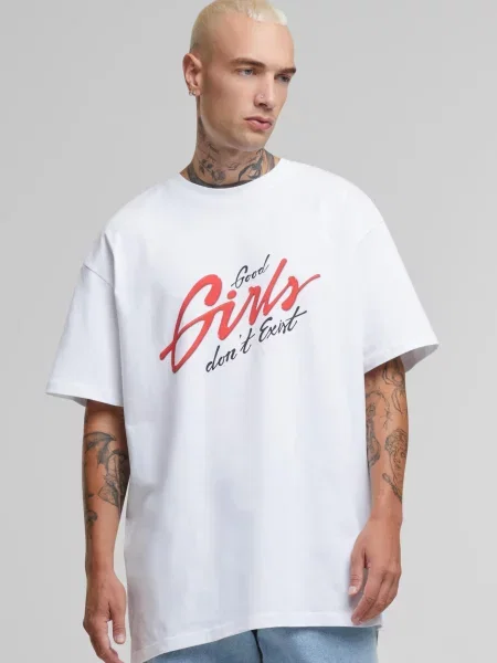 Mister Tee Póló Good Girls piros fehér