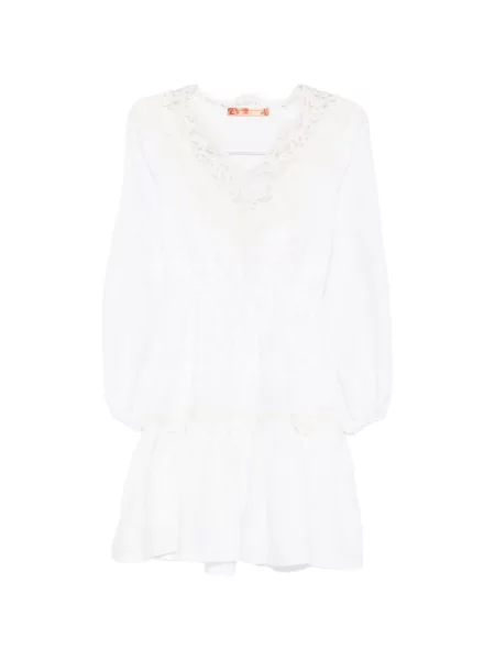 Rochie mini Ermanno Scervino din dantelă alb