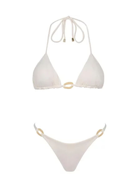 Acuarela Brand Bikini Capri Triangle Set prljavo bijela