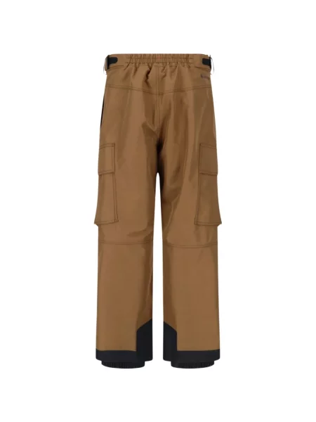Pantaloni cargo Moncler Grenoble cu autograf maro