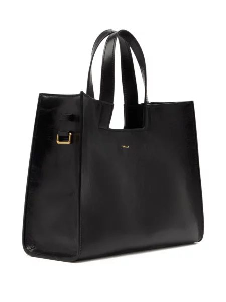 Geanta de piele Bally din piele negru