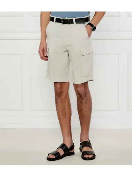 BOSS ORANGE De in pantaloni scurți | Relaxed fit bej