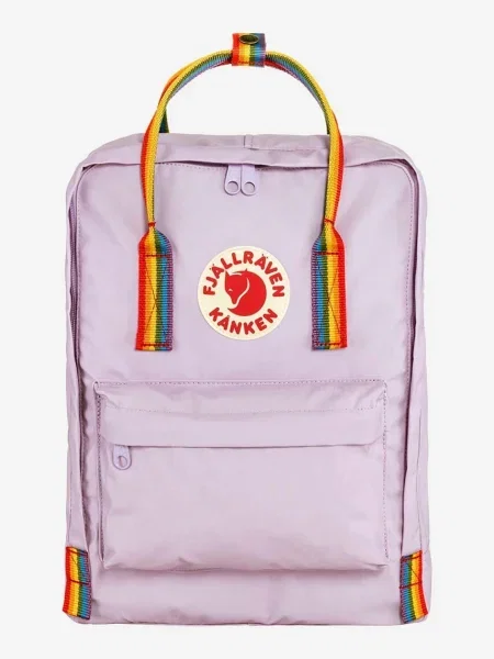 Fjällräven Kanken Rainbow Rainbow 16 l levendula/ szivárványos városi hátizsák. Méret: 16 l pasztell