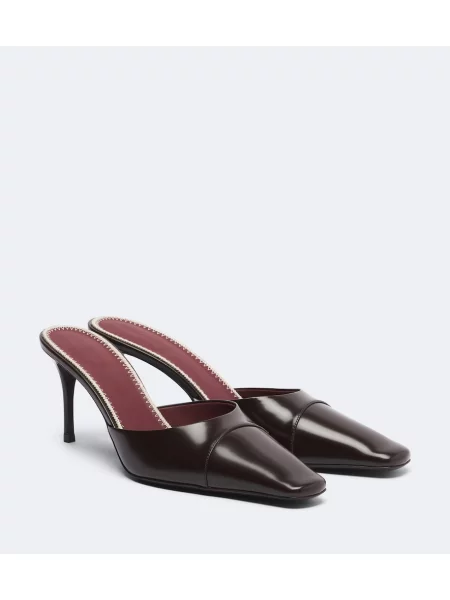 Papuci tip mules Magda Butrym din piele maro