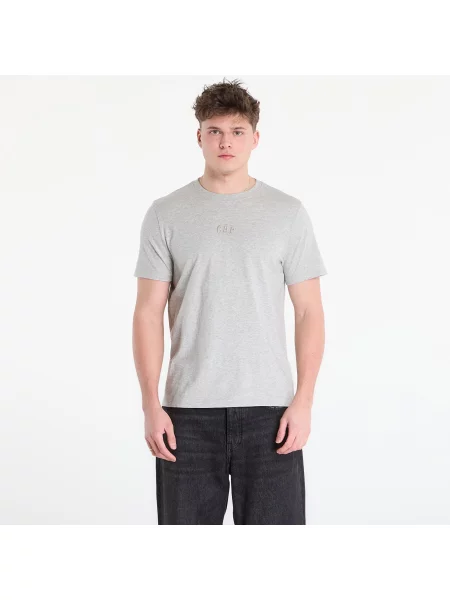 T-shirt GAP V-Frch Mini Logo Tee Light Heather Grey S szara