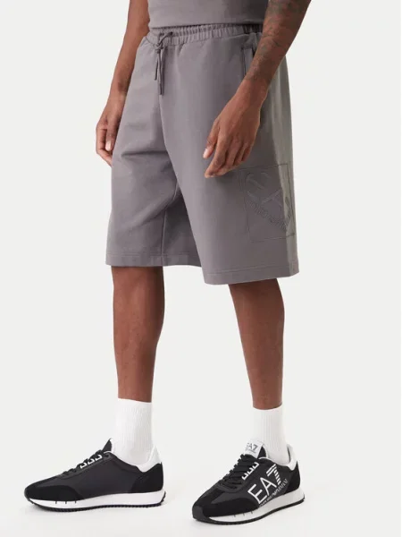 Kratke hlače Emporio Armani siva