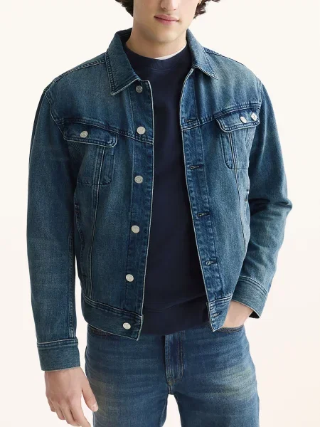 Scotch & Soda Džínová Bunda navy námořnictvo