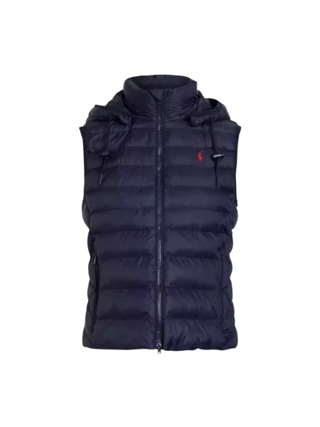 Ralph Lauren Kurtki Kobieta Niebieski L pikowana kamizelka granatowa