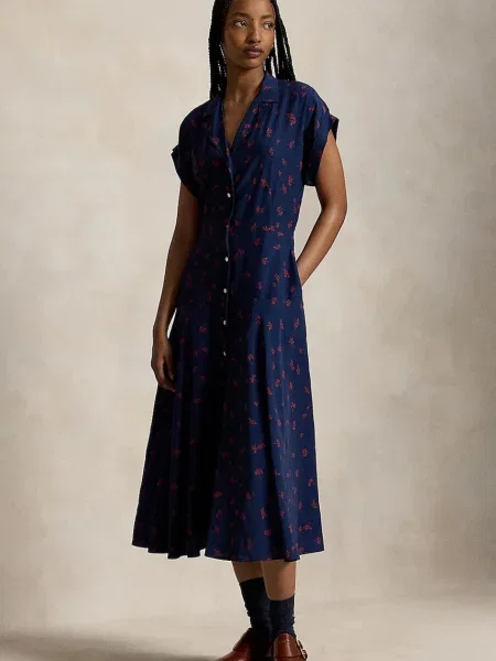 Polo Ralph Lauren rochie evazată din vâscoză