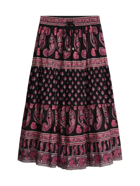 Bonprix Fustă roz pitaya / roz închis / negru alb