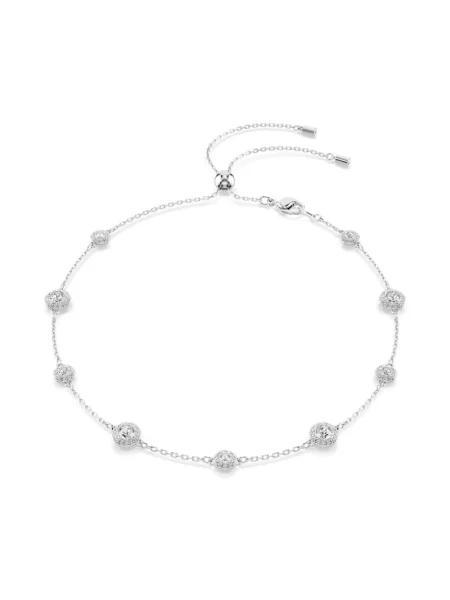 Naszyjnik Swarovski szary
