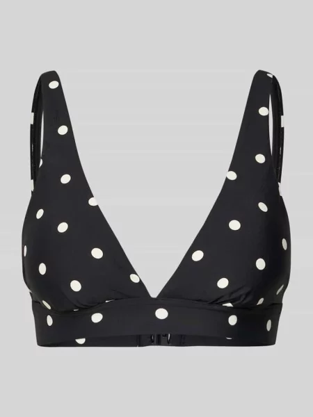 Góra od bikini we wzór na całej powierzchni Jake*s Casual czarne